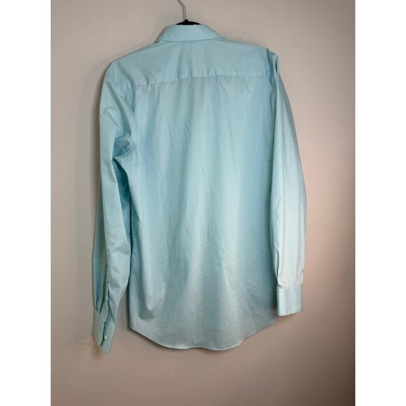 Egara Extreme Slim Fit Dress Shirt, Turquoise 16 34/35 - Picture 3 of 8